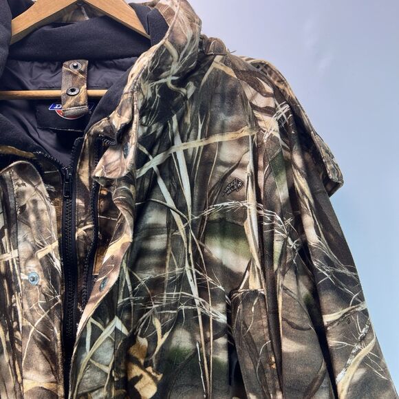 Dickies Men’s 2XL Insulated Camouflage Hooded Jacket Full Zip Workwear FLAW - Picture 4 of 12